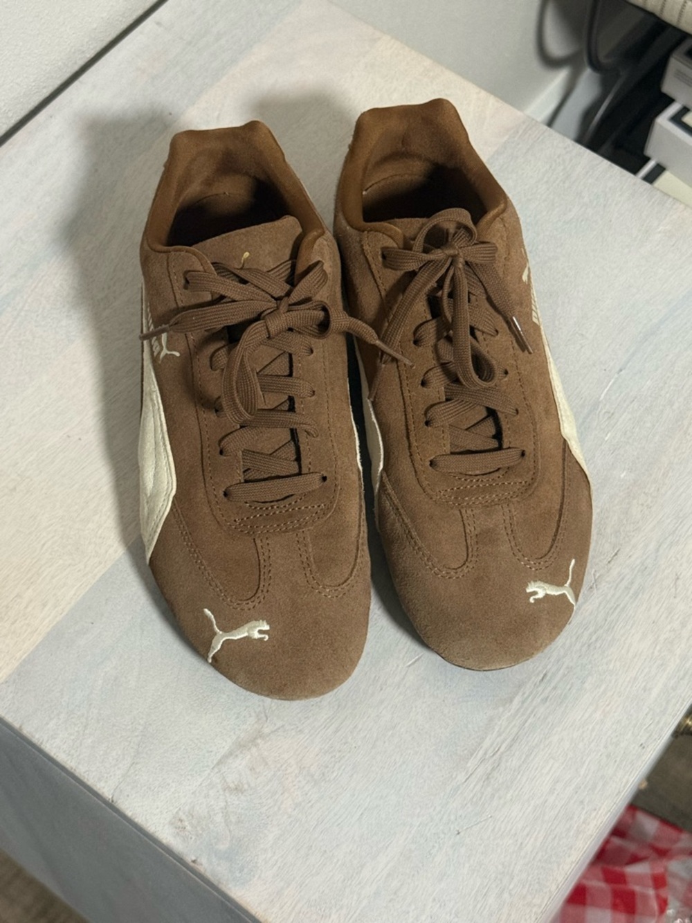 Puma Speedcat Sneakers in Haute Coffee / Frosted Ivory - Picture 4 of 8